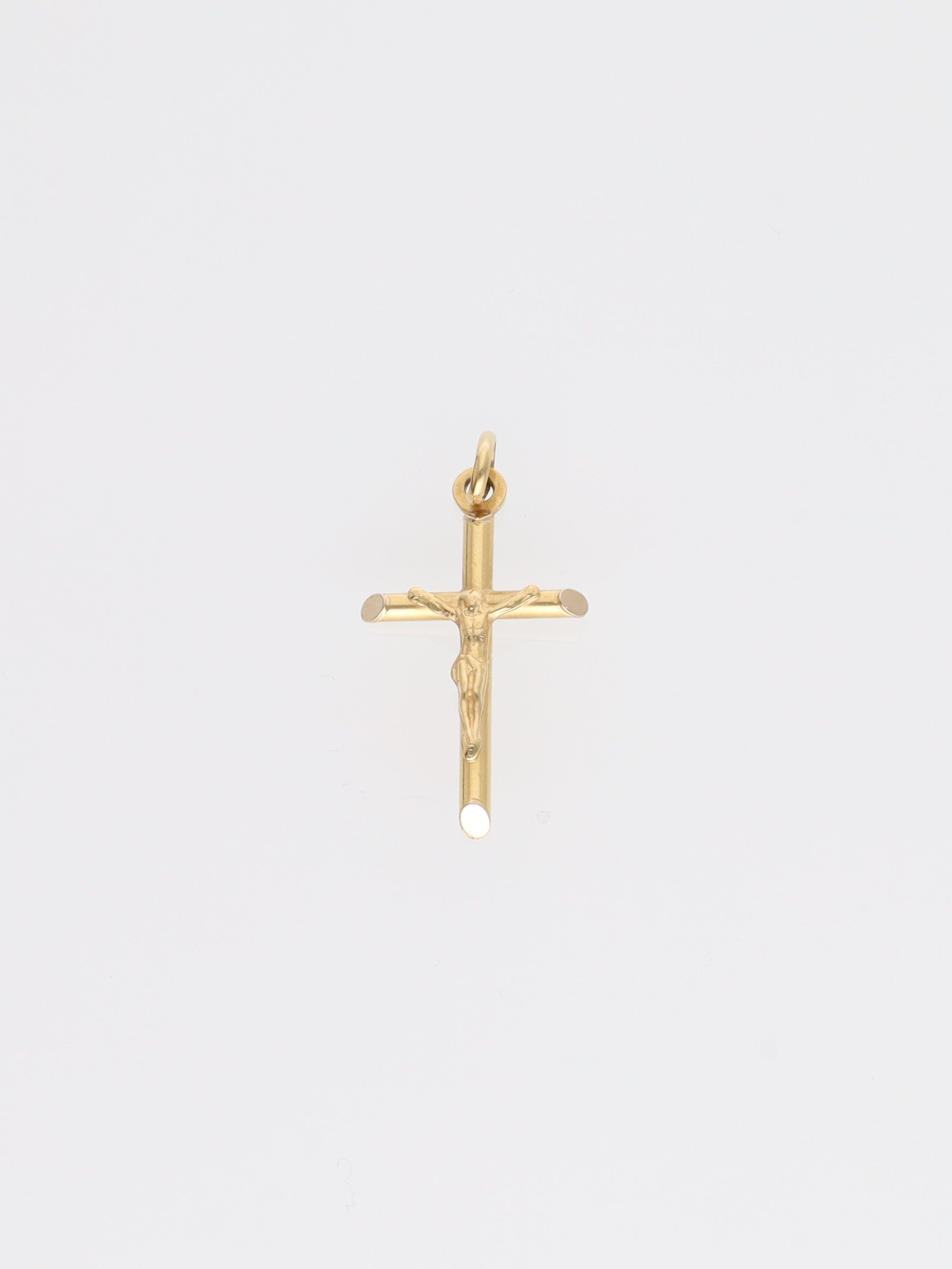 Ciondolo crocifisso in oro giallo 18kt